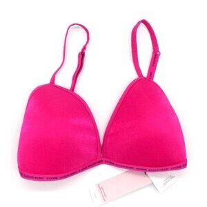 Calvin Klein Triangle Bra Lightly Lined Pink Size Large L